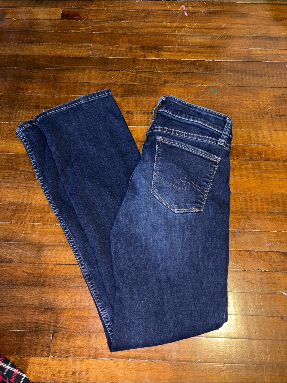 Silver Jeans dark blue slim boot jeans